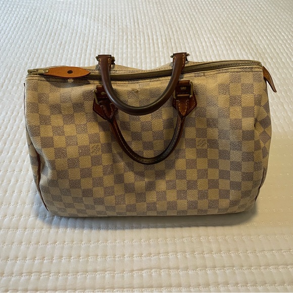 Louis Vuitton Speedy 35 Damier Azur Bag - Picture 10 of 12
